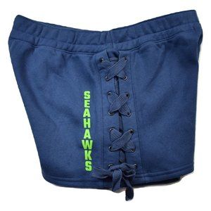 Junk Food Womens NFL Seattle Seahawks Lace-Up Side Shorts New